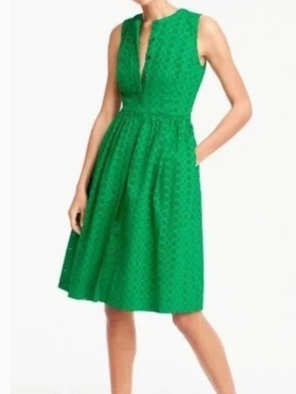 J.Crew Eyelet Shirt Dress - Picture 2 of 9